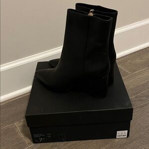 J. Crew Black Heeled Boots